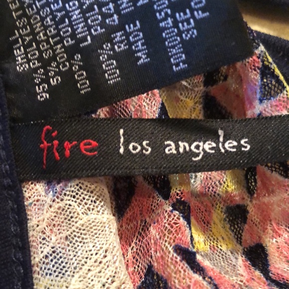 Fire los angels medium dress back cross over with keyhole/ sleeveless/lined - Picture 13 of 14